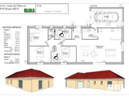 Plan de la maison neuve de plain-pied